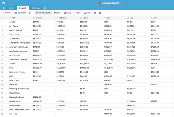 Clean up your Tables Quick and Easy | BuiltOnAir