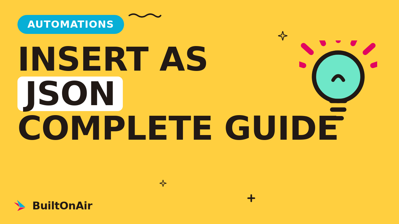Airtable Automations: Using Insert as JSON for Webhook Data