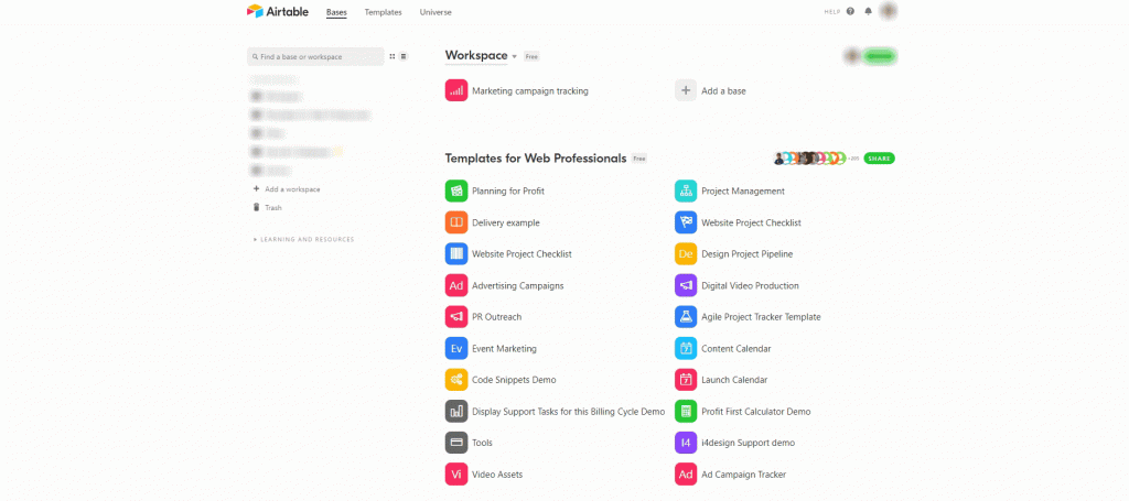 Airtable Quick Base setup